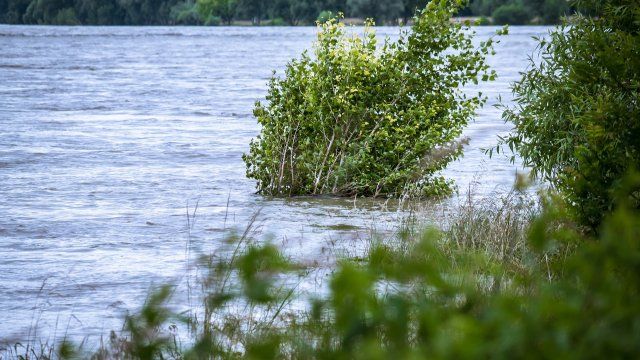 Hochwasserlage am Rhein entspannt sich leicht