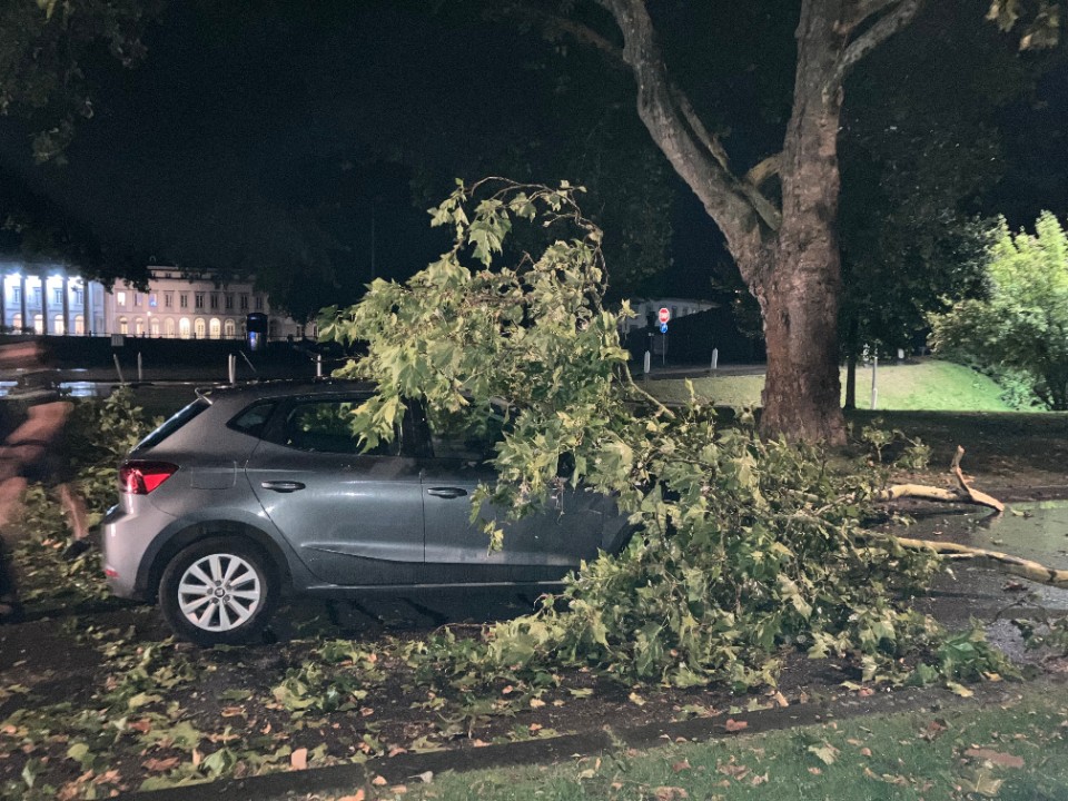 Sturm hinterlässt Spuren in Koblenz 