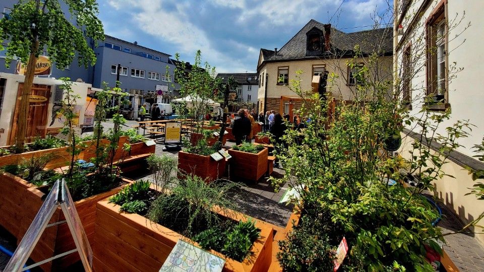 Eröffnung der Grünen Entdeckerlounge auf dem Bendorfer Kirchplatz