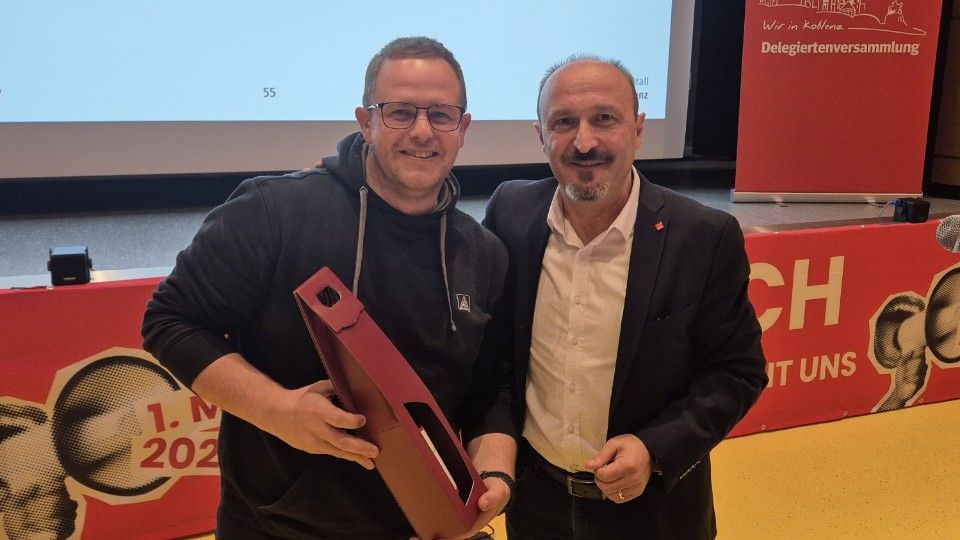 Mario Samfaß: Neu im Ortsvorstand der IG Metall Koblenz
