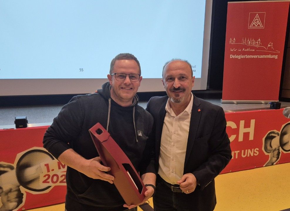 Mario Samfaß: Neu im Ortsvorstand der IG Metall Koblenz