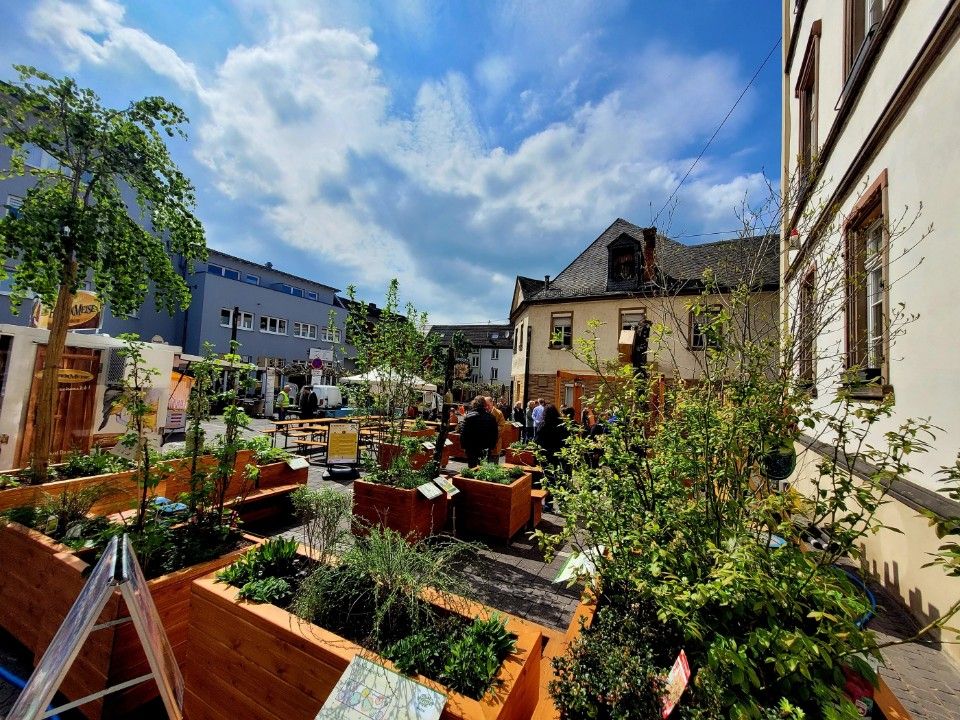 Eröffnung der Grünen Entdeckerlounge auf dem Bendorfer Kirchplatz