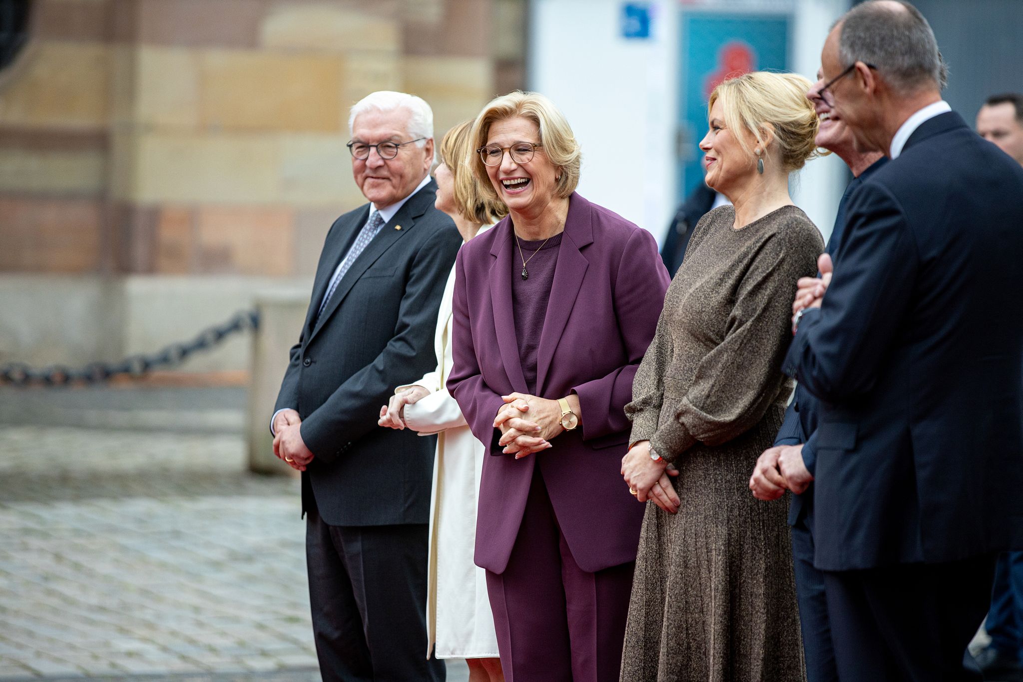 Einheitsfest: Gut gelaunte Politiker – und Besucher