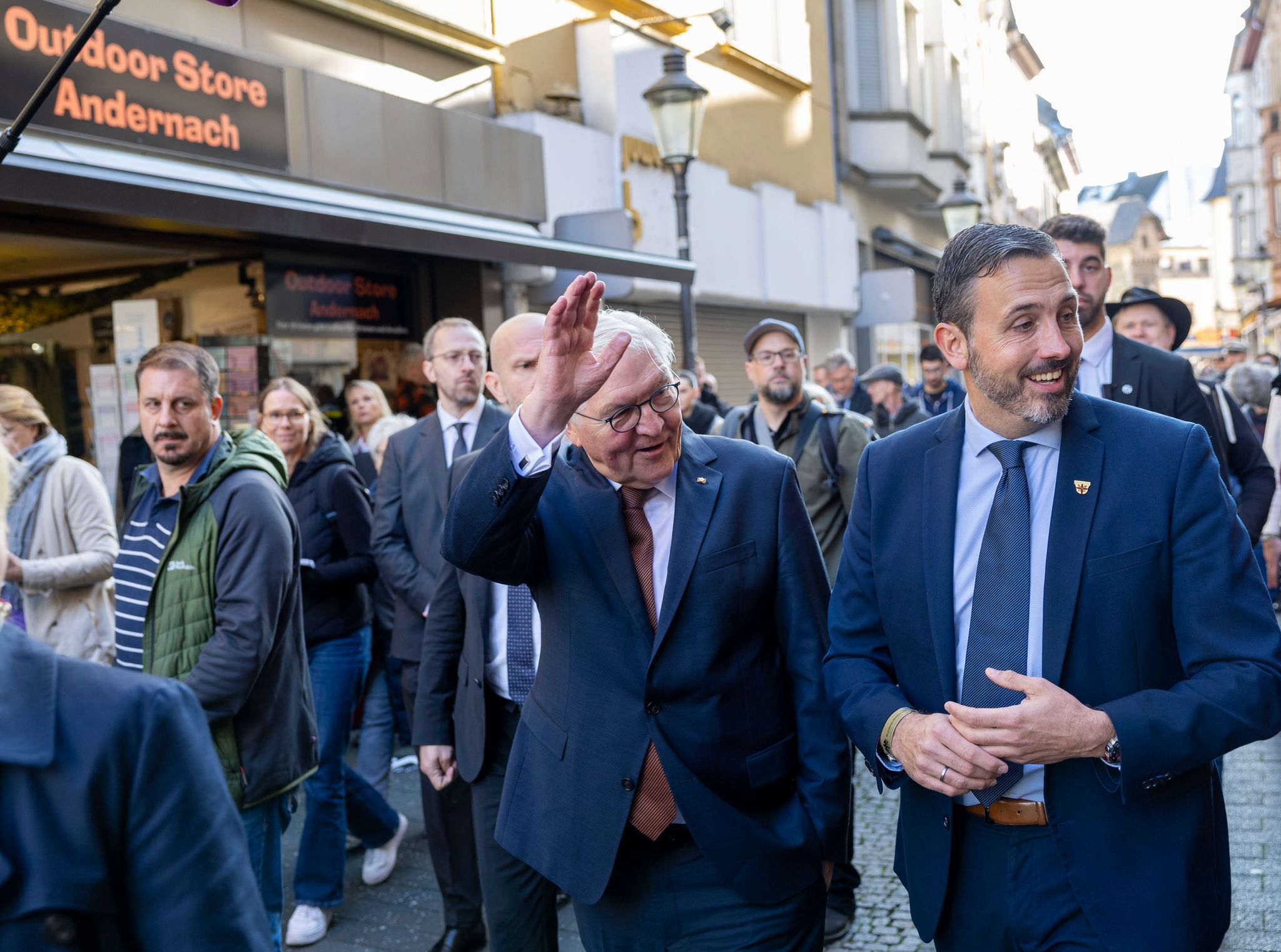 Steinmeier trifft zu dreitägigem Besuch in Andernach ein Steinmeier trifft zu dreitägigem Besuch in Andernach ein