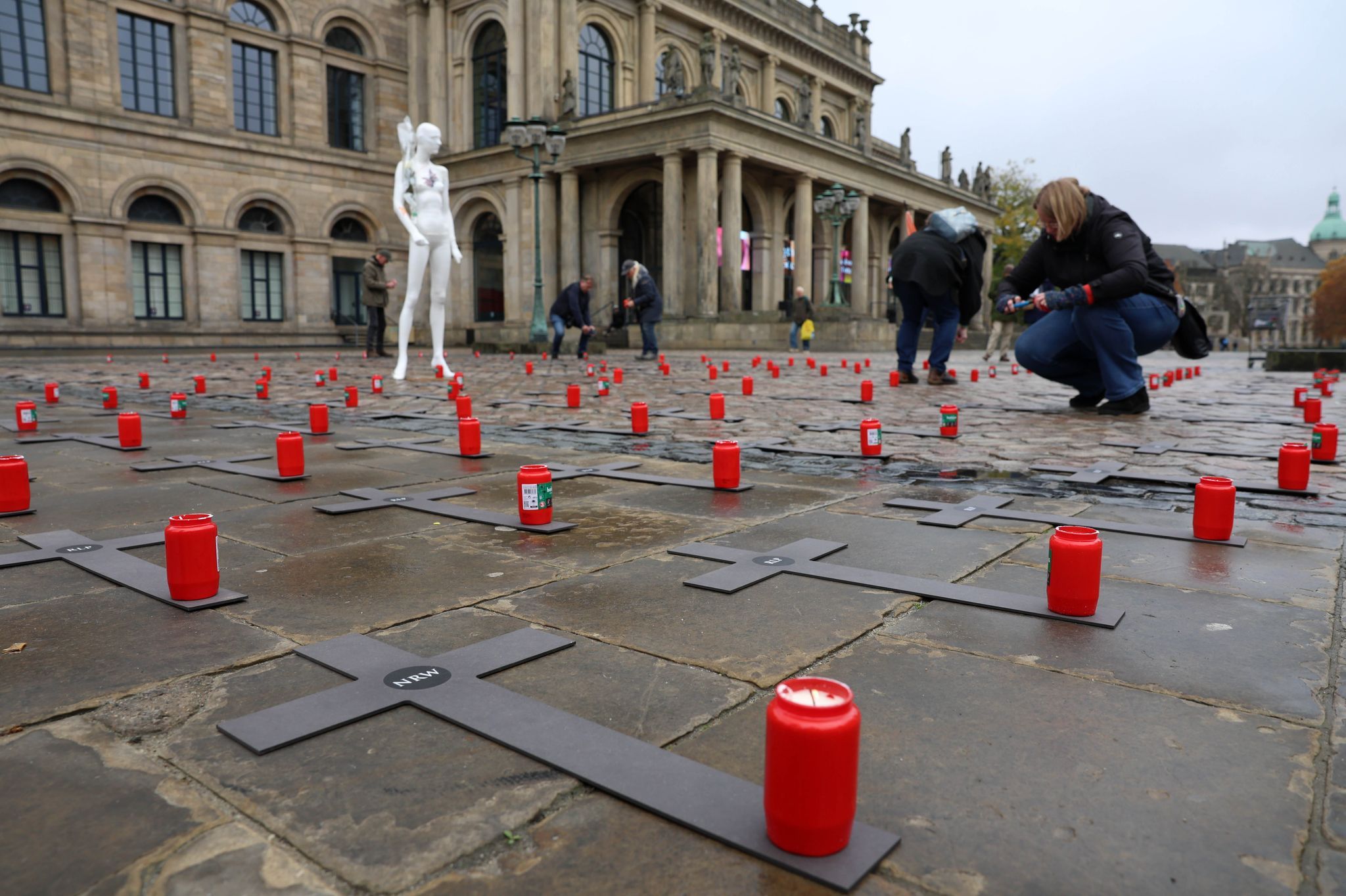 Demonstration gegen die Wahl von Anne Spiegel in Hannover