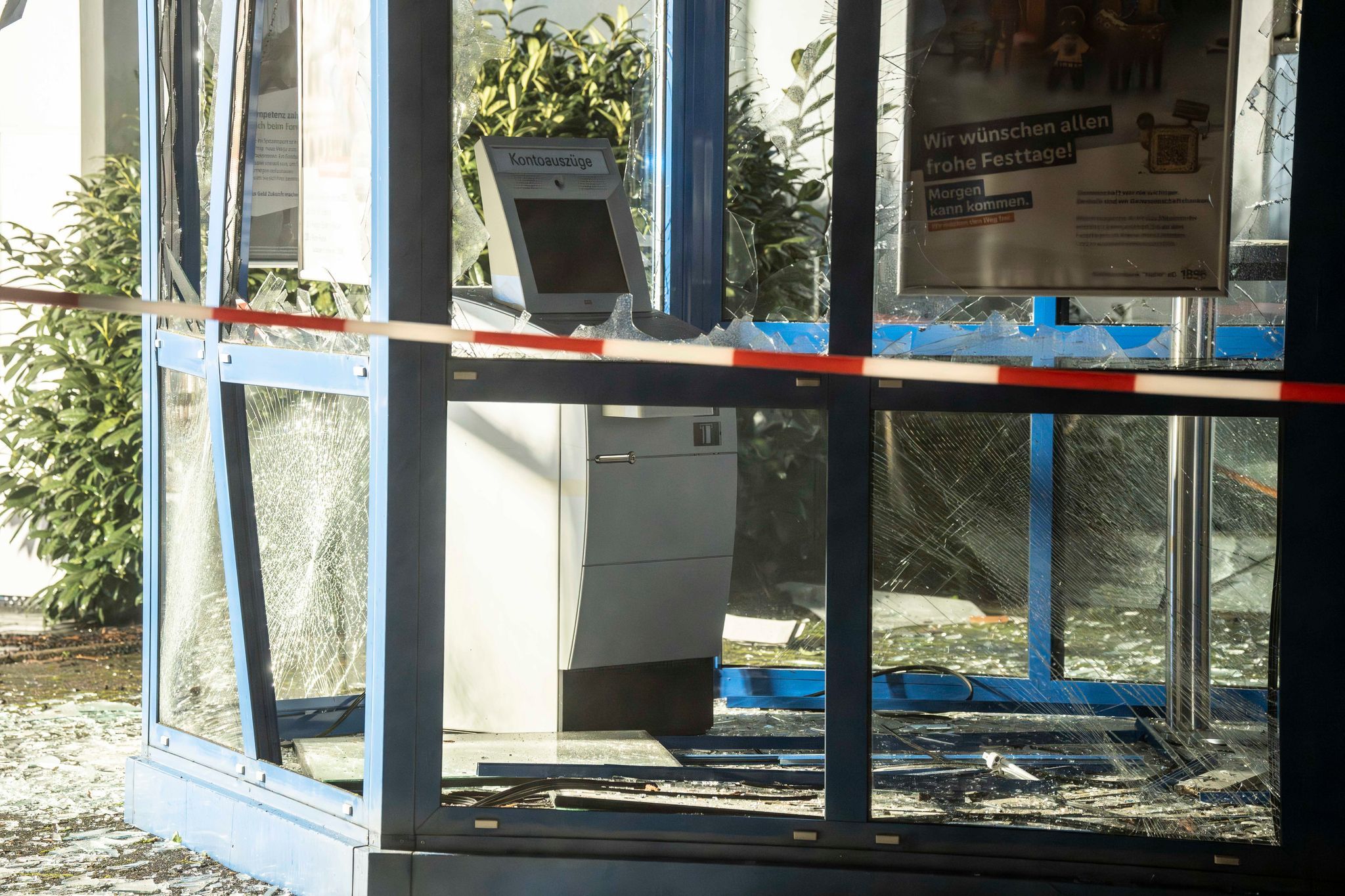 Weniger Geldautomaten gesprengt - Schutz hilft