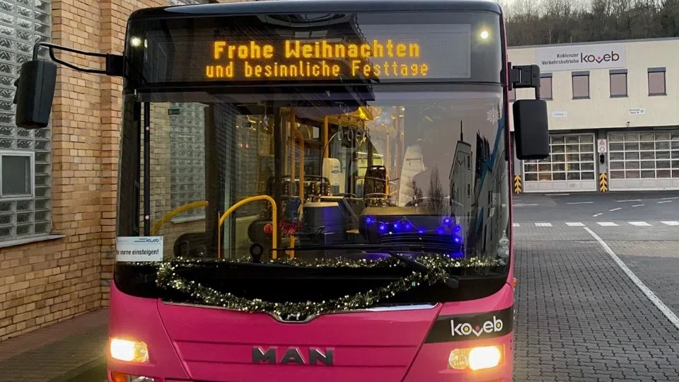 Busverkehr der koveb an Weihnachten und zum Jahreswechsel Busverkehr der koveb an Weihnachten und zum Jahreswechsel
