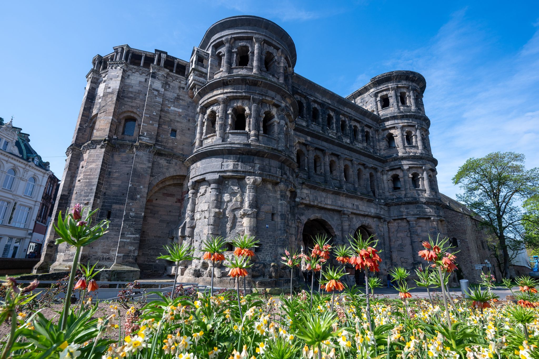 Porta Nigra wird an der Südfassade saniert