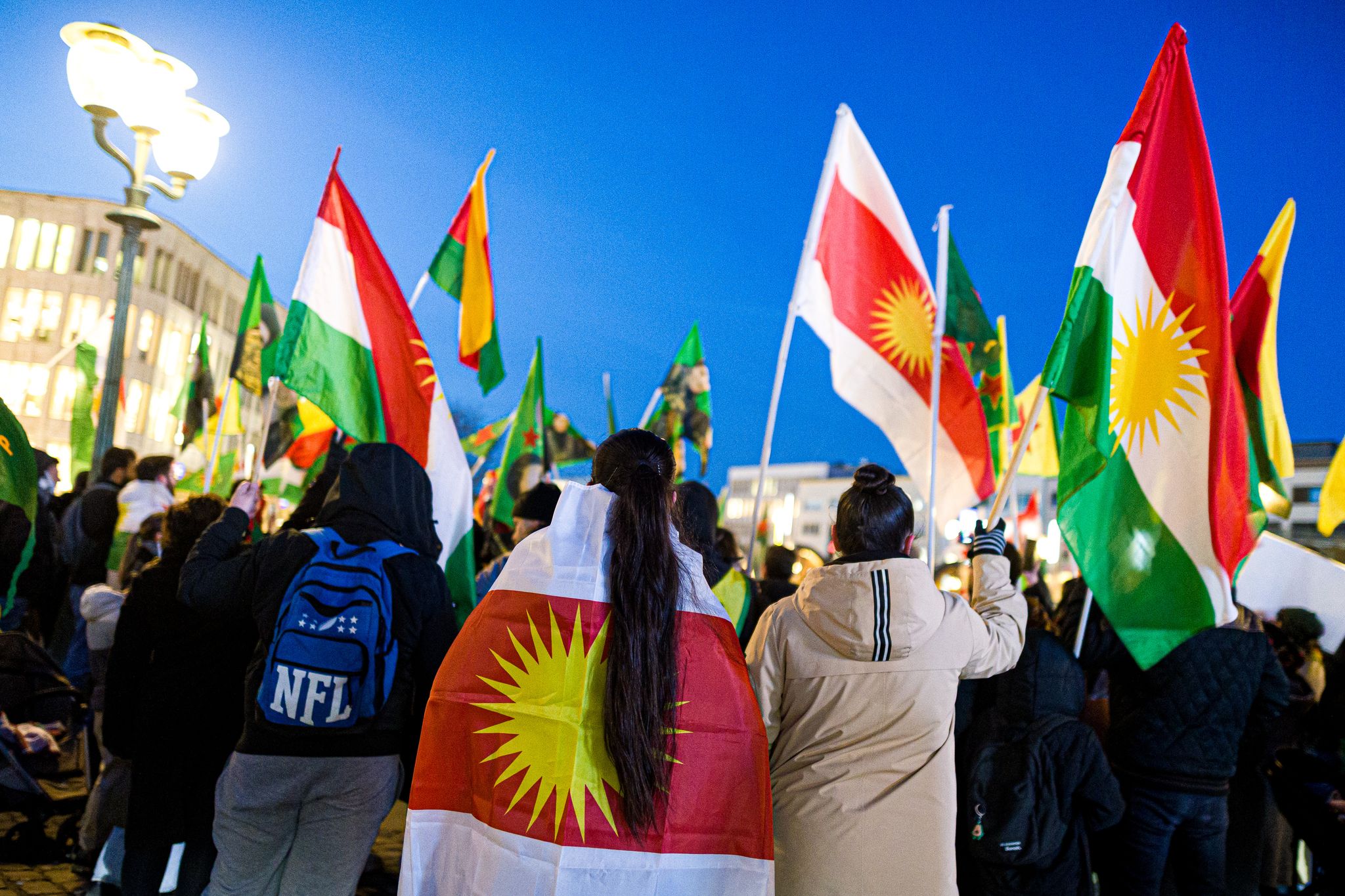 Pro-kurdische Demonstration in Saarbrücken