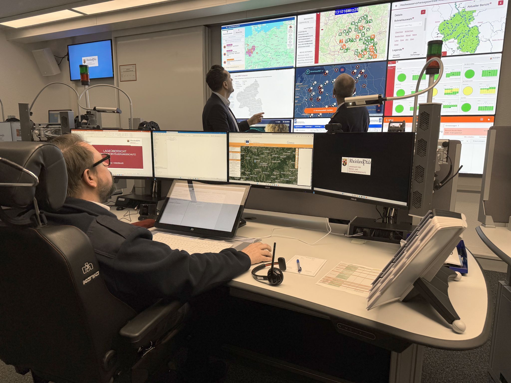 Alle drei Stunden ein Lagebild in Katastrophenschutzbehörde