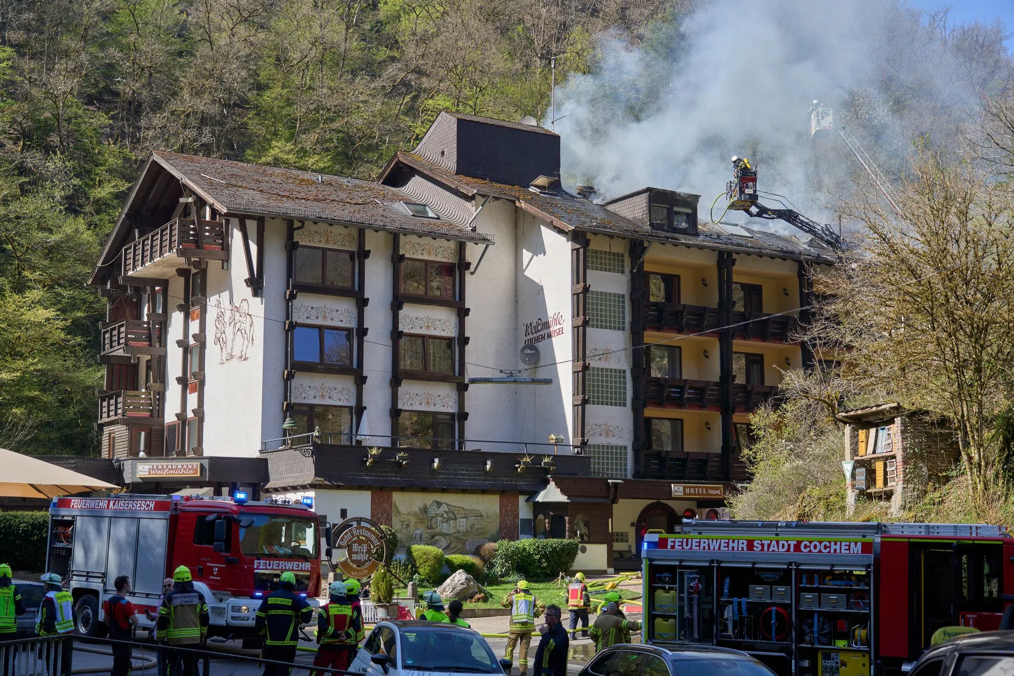 Hotel in Cochem in Brand – drei Personen verletzt