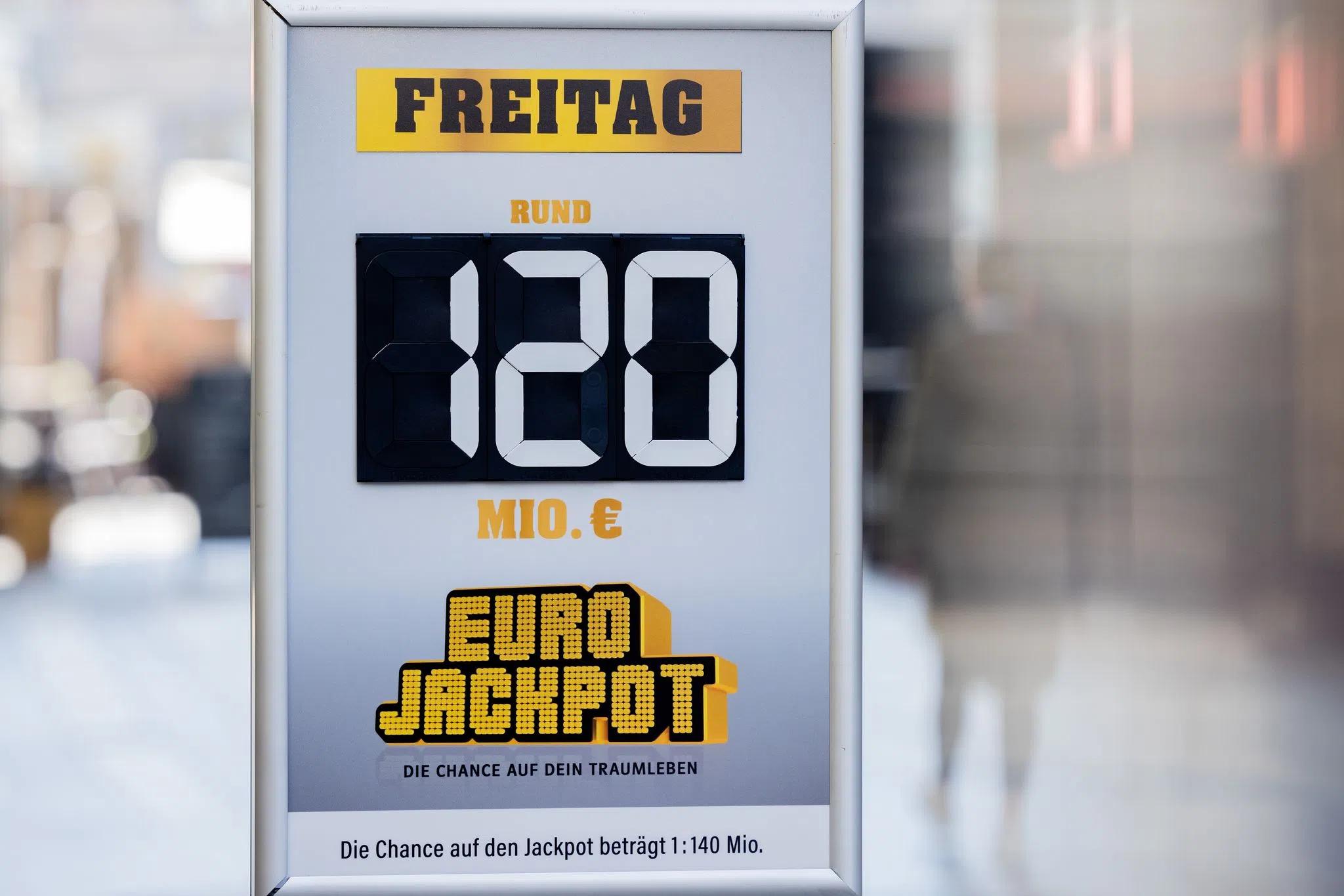 Eurojackpot: Je rund zwei Millionen Euro für mehrere Spieler