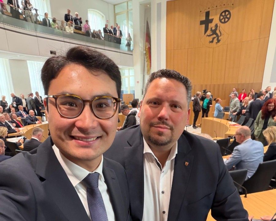 Startschuss für Philip Rünz im Mainzer Landtag  