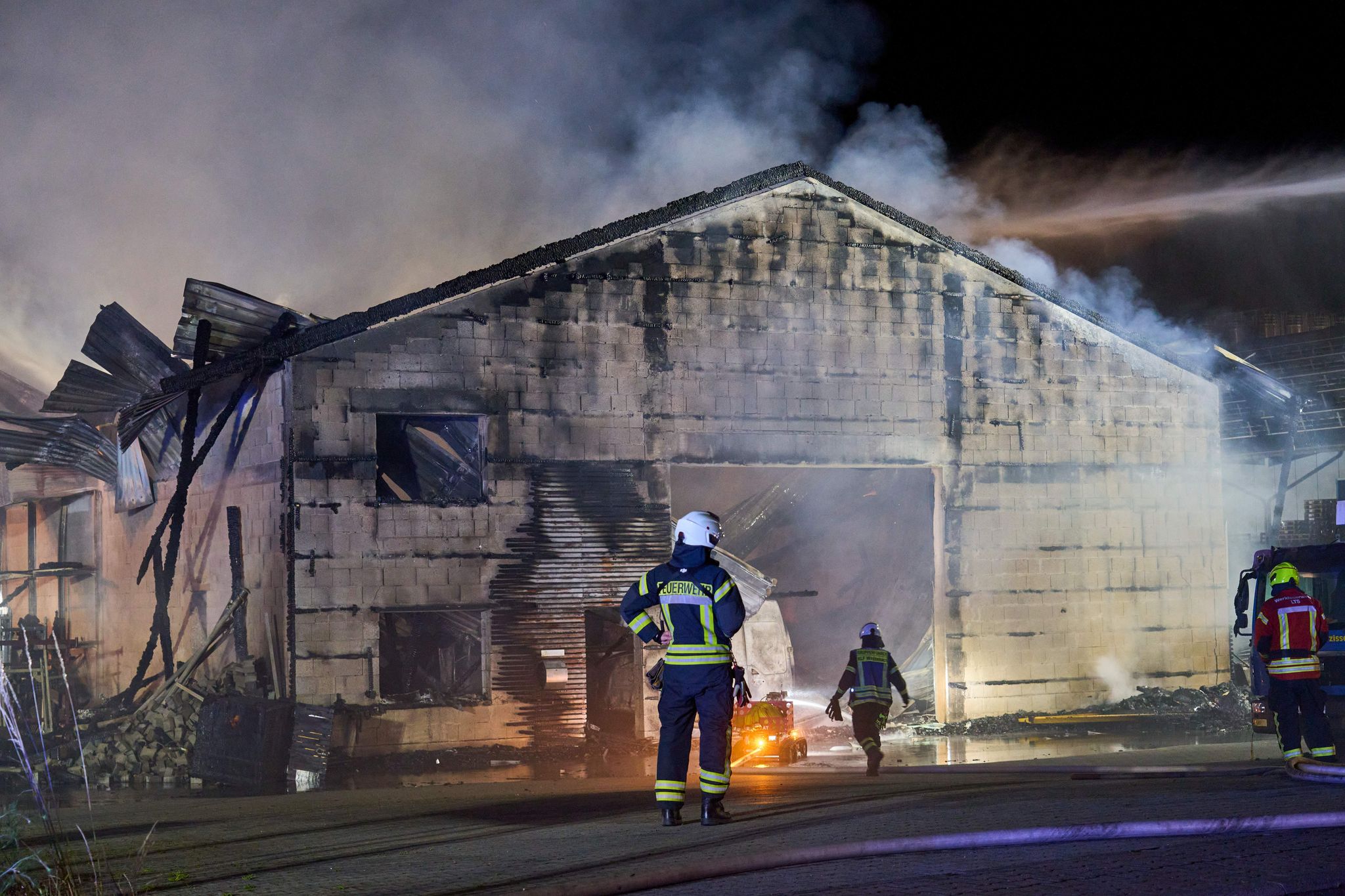 Zimmerei bei Großbrand zerstört