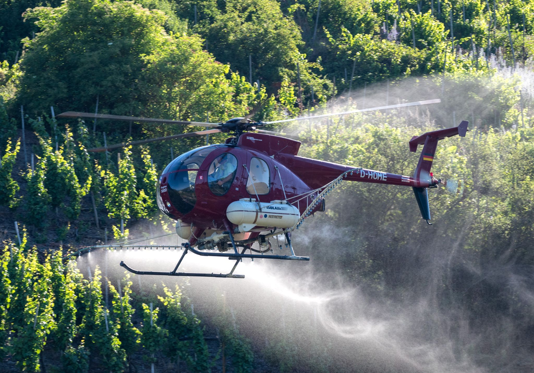 Hubschrauberspritzung an der Mosel bleibt vorerst erlaubt