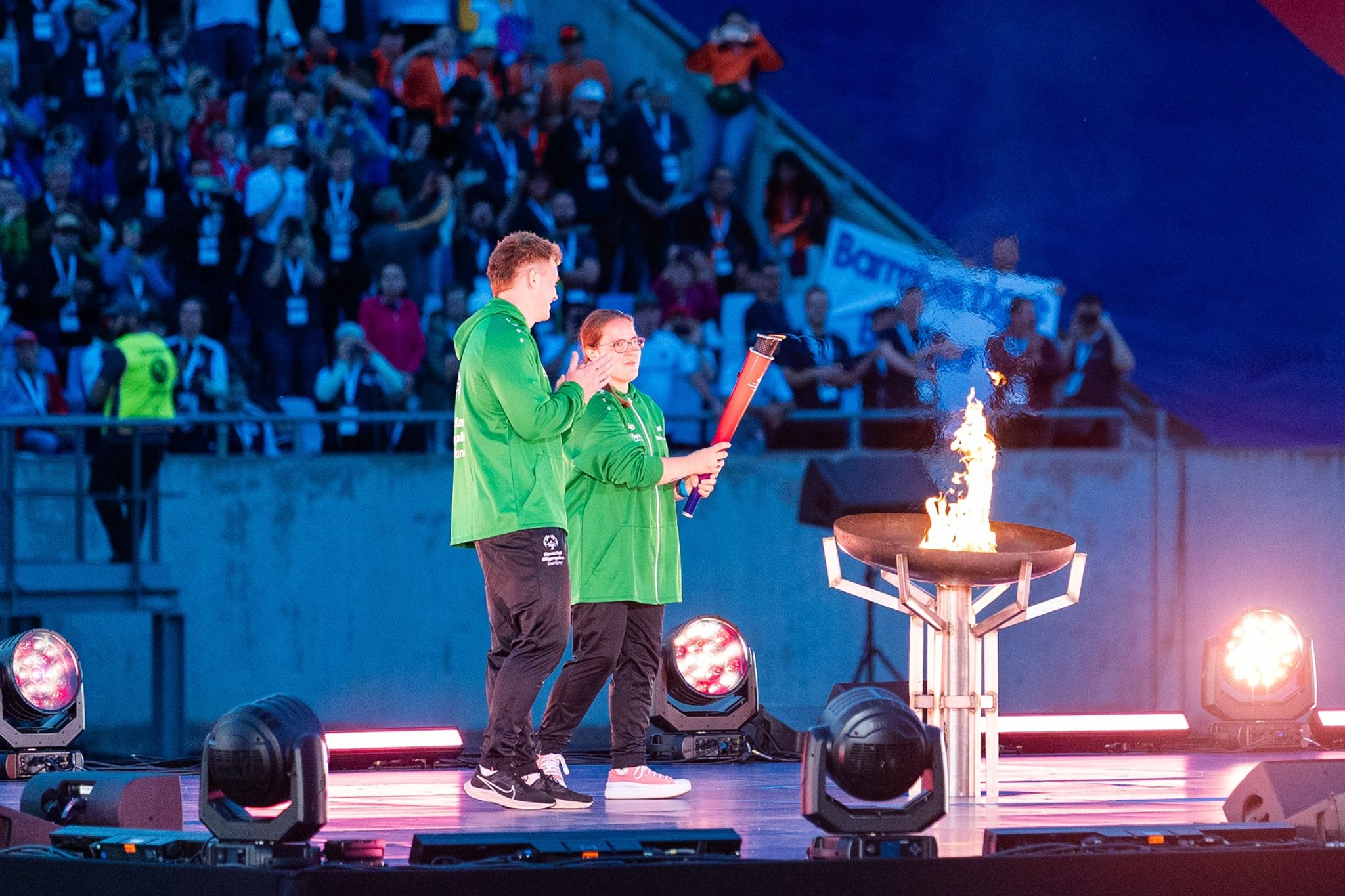 Olympische Flamme im Saarland brennt für Inklusion
