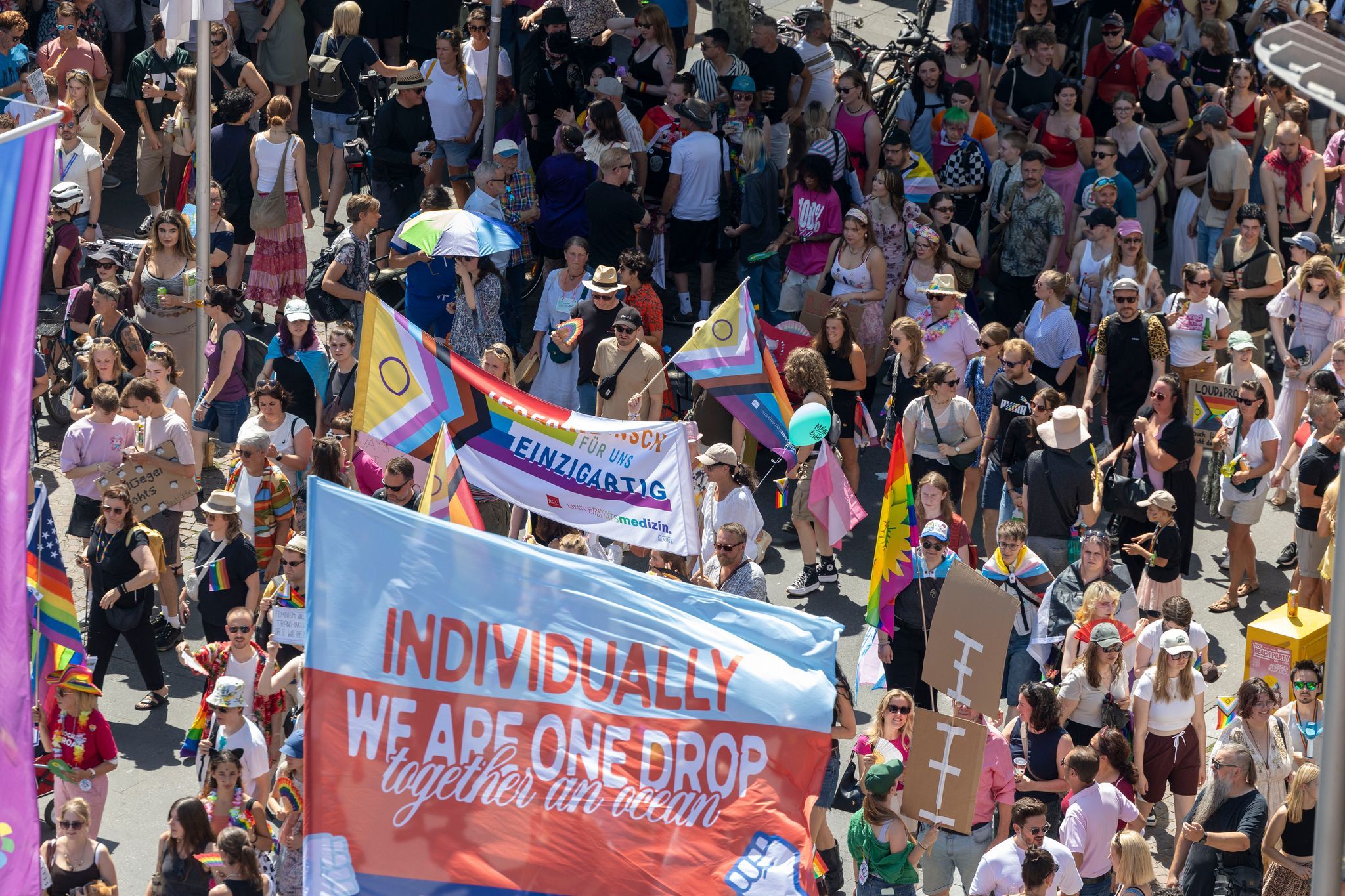 Etwa 10.000 Teilnehmer bei CSD-Demonstration in Mainz