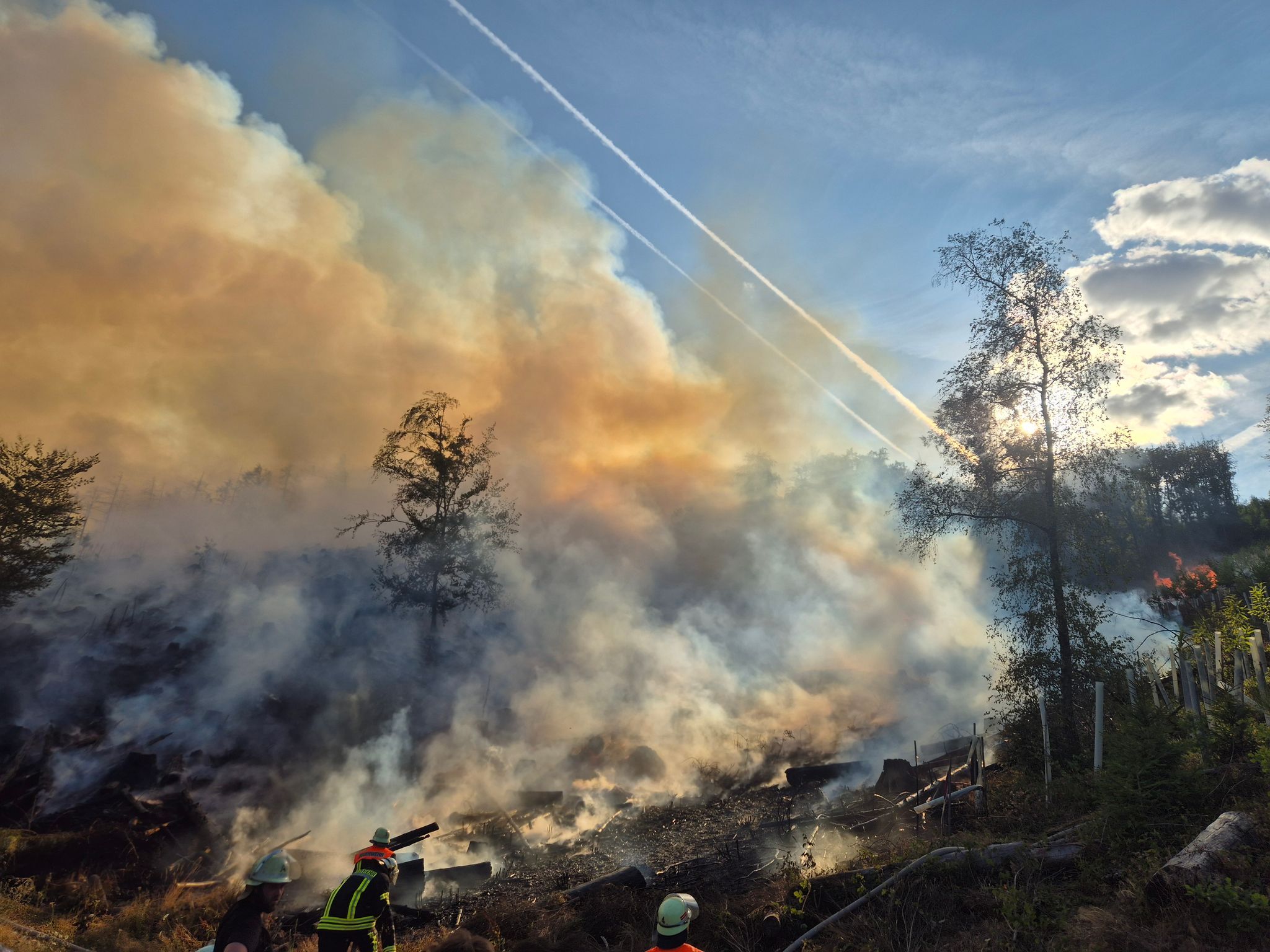 Waldbrand im Kreis St. Wendel breitet sich weiter aus