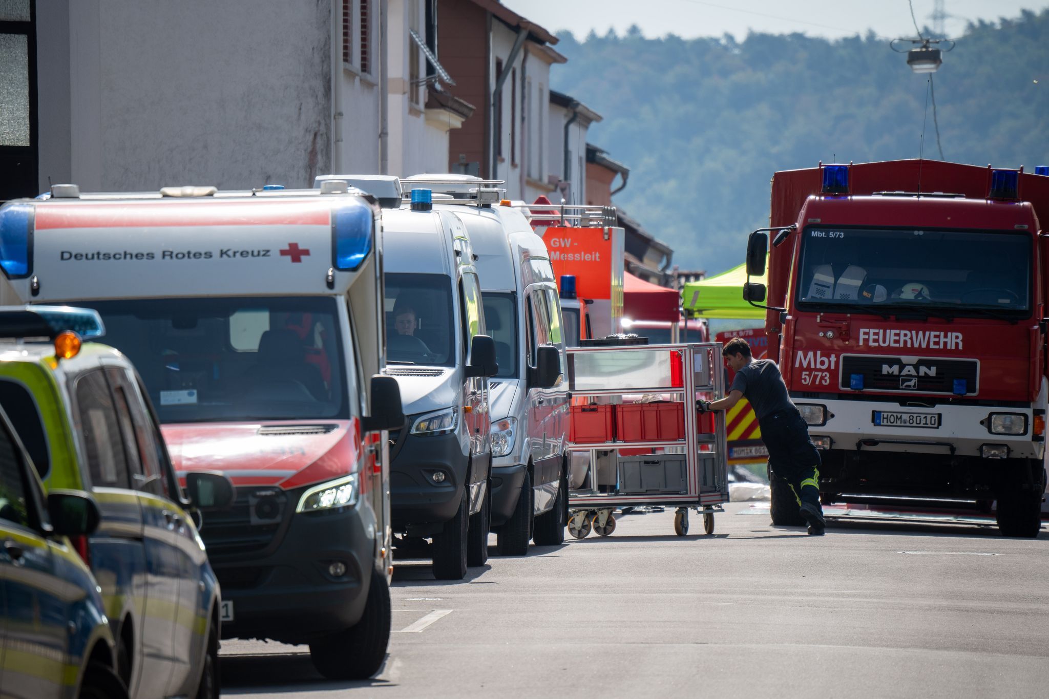 Großeinsatz im Saarland - Strahlungswerte in Wohnung Großeinsatz im Saarland - Strahlungswerte in Wohnung