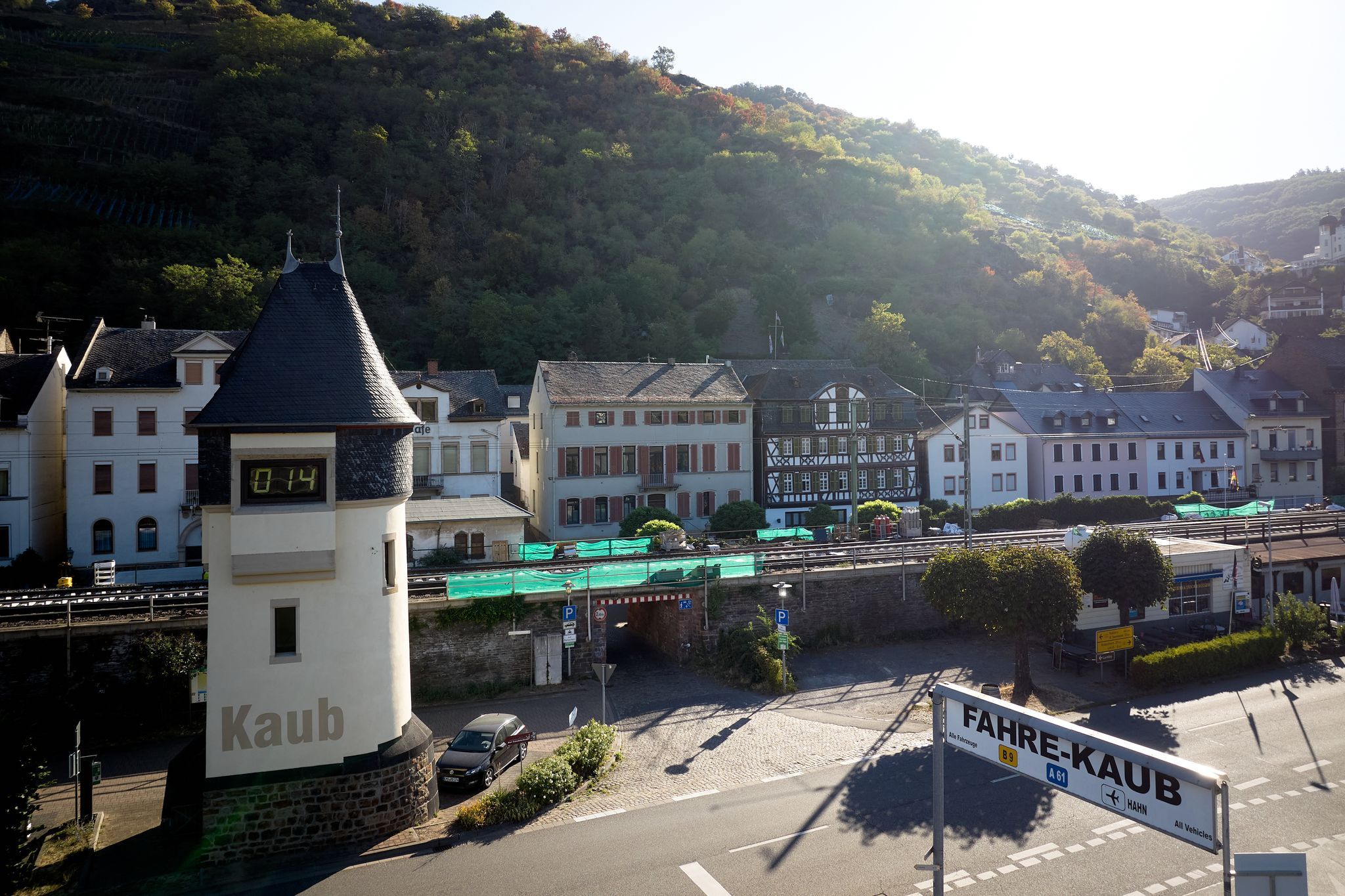 Rheinfähre bei Kaub fährt wieder Rheinfähre bei Kaub fährt wieder