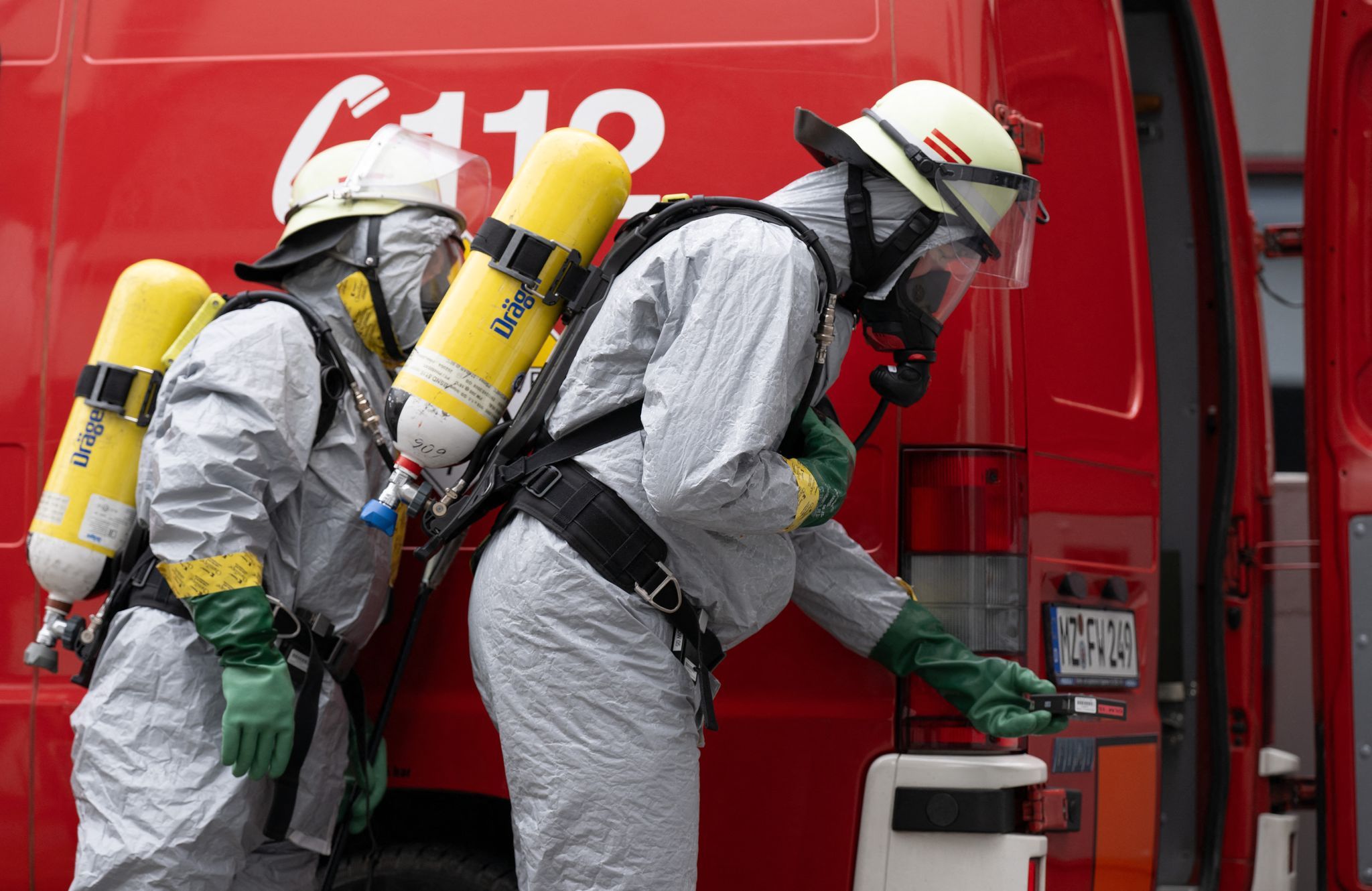 Radioaktive Gefahr: Feuerwehr Mainz übt für den Ernstfall