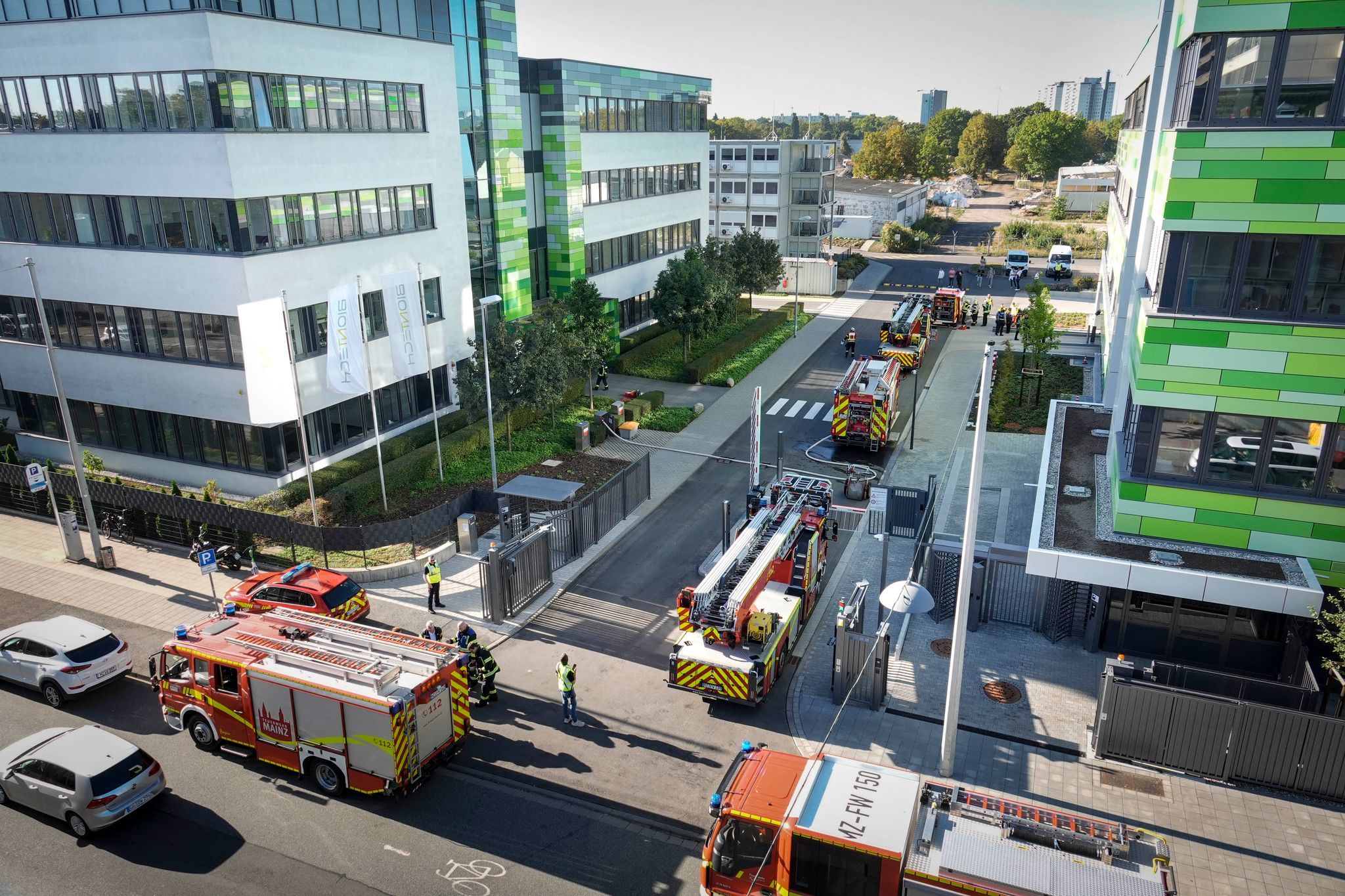 Brand in Labor bei Biontech