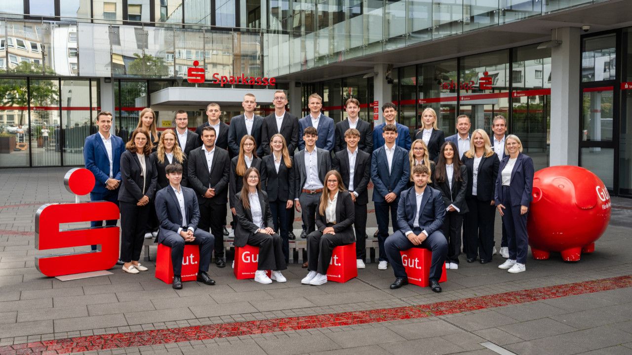 Ausbildungsbeginn für 20 neue Auszubildende bei der Sparkasse Koblenz