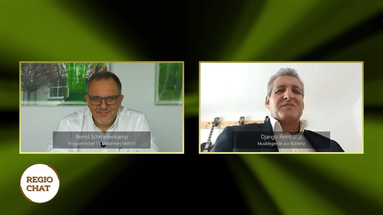„Regio-Chat" mit Django Reinhardt (Jazz-/Swing-Musiklegende im Talk mit Bernd Schmellenkamp