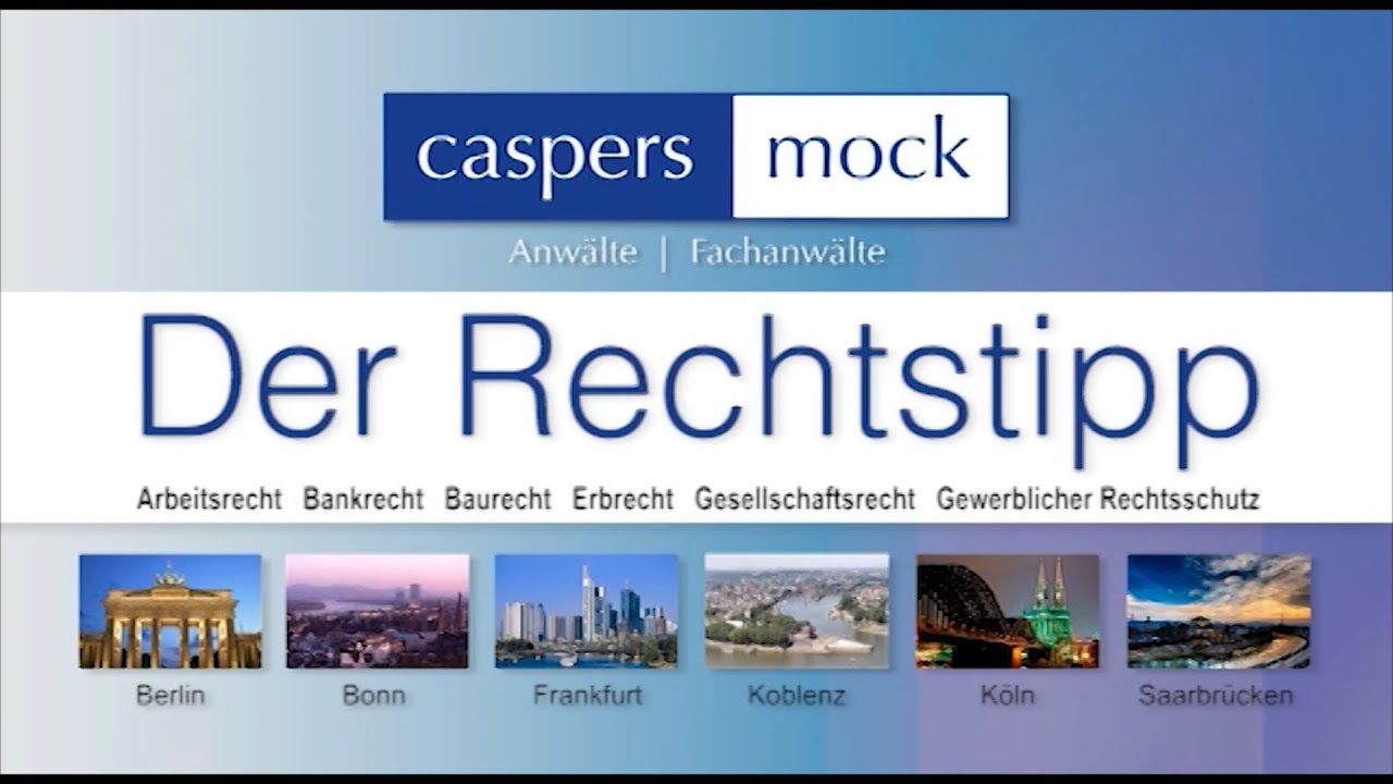 Der Rechtstipp - Aufgepasst bei Schönheitsreparaturen
