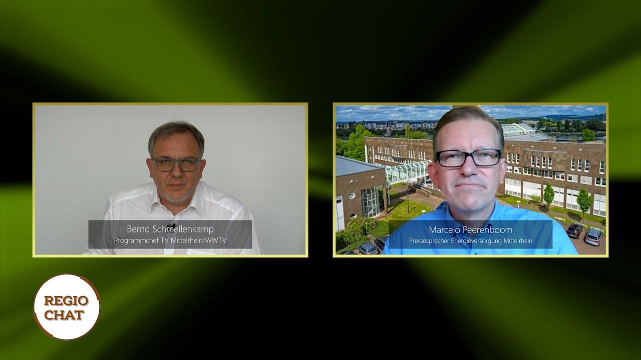 „Regio-Chat” mit Marcelo Peerenboom (Pressesprecher Energieversorgung Mittelrhein)