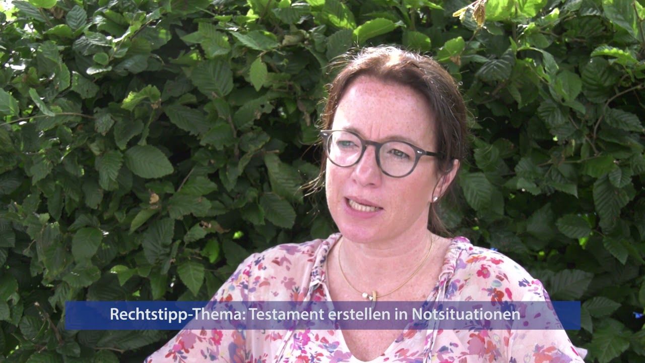 Der Rechtstipp - Ein Testament schafft Klarheit