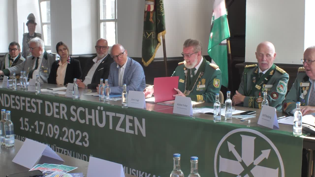 Pressekonferenz anlässlich des Bundesschützenfestes in Mayen